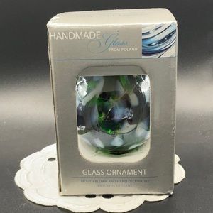 Vintage Zorza Hand Blown Ornament from Poland.